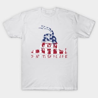 Don't tread on me Painted American Flag T-Shirt